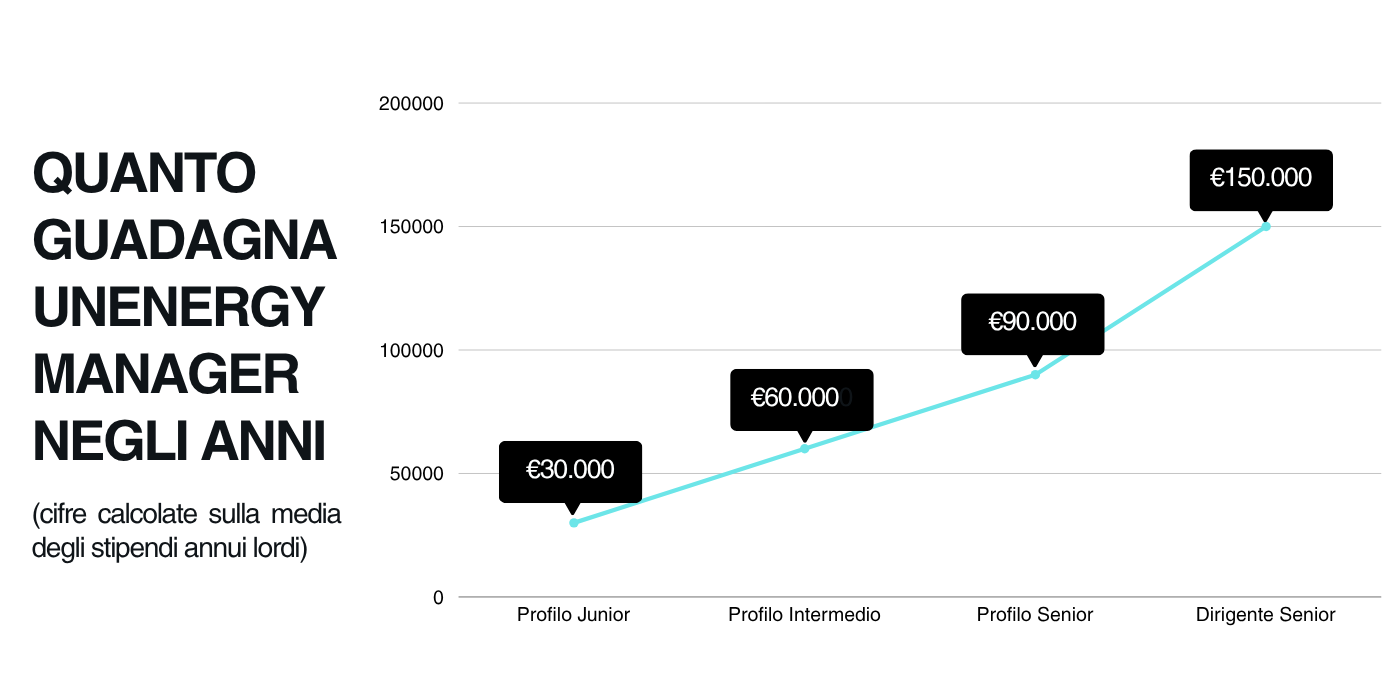 Quanto guadagna un Energy Manager in base all'esperienza